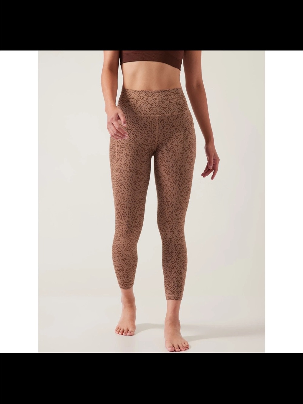 Athleta Brown Animal-Print Leggings